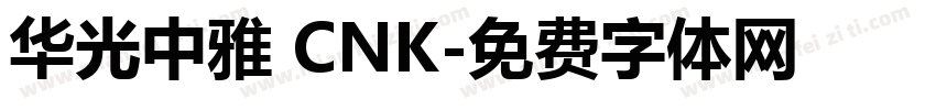 华光中雅 CNK字体转换